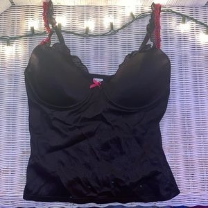 thrifted y2k bombshell top, lightly worn